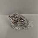 50PCS Heavy Duty Curtain Rings with Eyelet - Smooth Glide Drapery Hooks for Pleated Curtains - Fits Up to 1.5'' Rods, Rust-Resistant Metal - Suitable for Living Room, Bedroom, Shower Room - Silver