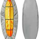 Frelaxy 420D Kayak Cover, Heavy Duty Waterproof UV Resistant Kayak Covers for Outdoor Storage, Ultra Strong Canoe Storage Dust Cover, Great for Indoor & Outdoor 9.8-13.5ft