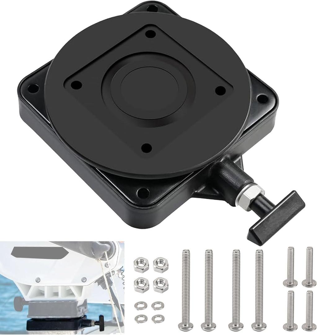 KitchenKipper 2207003 Low-Profile Swivel Mounting Base for C-annon Downrigger Magnum Series
