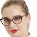 OCCI CHIARI Mens Round Reading Glasses 1x Small face Readers Lightweight Comfort Eyewear(1.0 1.25 1.5 1.75 2.0 2.25 2.5 2.75 3.0 3.5 4.0 5.0 6.0)