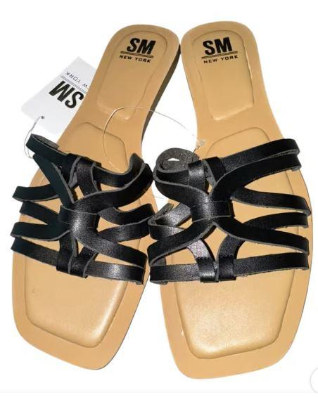 NWT SM New York Woven Braded Sandals Slip On Women's 10 Boho Vacation Resort , size 8