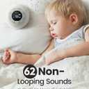 Glocusent Portable Sound Machine for Baby Kids Adults - 62 Sounds & 5W Speaker White Noise Machine for Sleeping, 30-hr Lasting Rechargeable Sound Machine with 4 Timer, Suitable for Home Travel