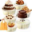 6 Pack Buffet Risers,Cupcake Stand Food Risers Display Stands,Foldable Cake Display Stands for Dessert Table, Display Party ,Cakes and Pastries