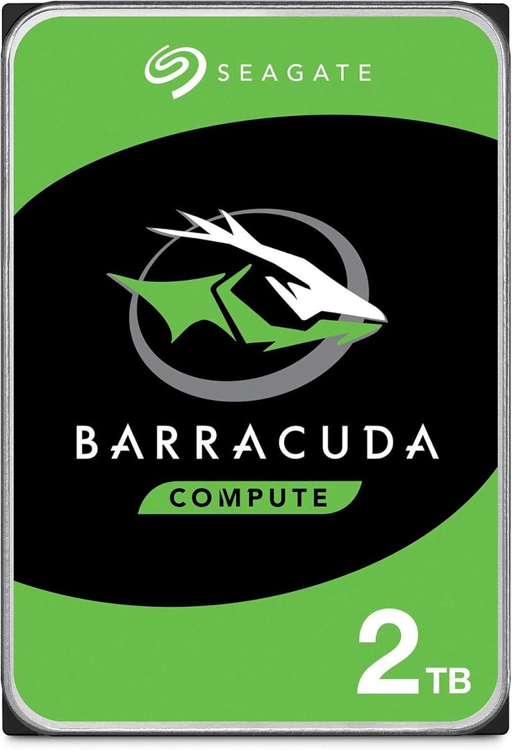 Seagate BarraCuda 2TB Internal Hard Drive HDD  3.5 Inch SATA 6Gb/s 7200 RPM 256MB Cache  Frustration Free Packaging (ST2000DM008/ST2000DMZ08) (PC)