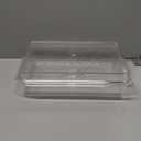 Clear Premium Acrylic Rectangles Serving Tray with Lid (12.63" x 8.75" x 3.38") Perfect for Parties, Events, & Dining