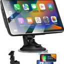 7-inch Portable Carplay Screen for Car Compatable with Apple CarPlay and Android Auto,Wireless Car Play Unit with GPS Navigation,Bluetooth,Mirror Link,Touch Screen for All Vehicles (7Inch)