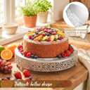 Wenqik 20 Inch Cake Stand Round Metal Cupcake