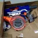 NERF Rampage N-Strike Elite Toy Blaster with 25 Dart Drum Slam Fire for Kids, Teens, & Adults 