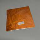 MECCANIXITY Orange Foil Candy Wrappers 100 Sheets 8 Inch Chocolate Foil Wrappers for Handmade Candy Caramel Chocolate Bars
