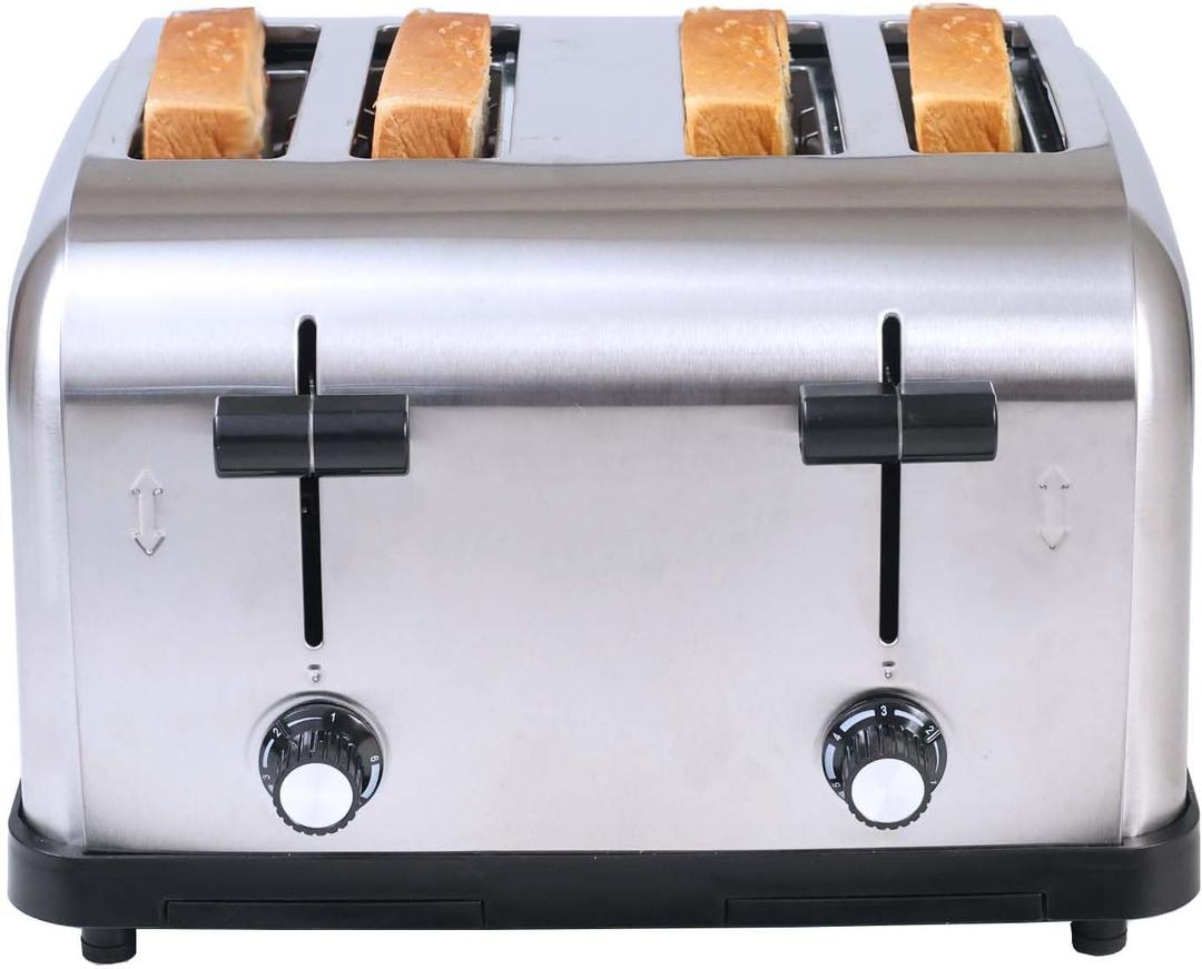 1200W Commercial Grade 2-Slice Long Slot, Silver
