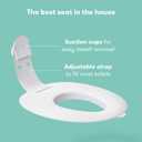 Frida Baby Drop Down Potty Seat, Potty Training Seat for Toddlers, Attaches Securely to Adult Toilet, Flips Up or Stays Down for Kid Ready Access, Easy to Clean, Secure, Stable & Easy to Install