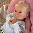 Lifelike Reborn Baby Dolls Boys - 18 Inch Real Baby Feeling Realistic-Newborn Baby Doll Soft Weighted Vinyl Body Real Life Baby Dolls with Complete Accessories & Gift Box for Kids Age 3+