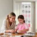 Cookie Cutter Storage Bag, Cake Decorating Supplies Accessories Bag, 15 Large 7 x 5.5 inches Pockets Hanging Transparent Cookie Cutter Organizer on The Door, Baking Supplies Storage