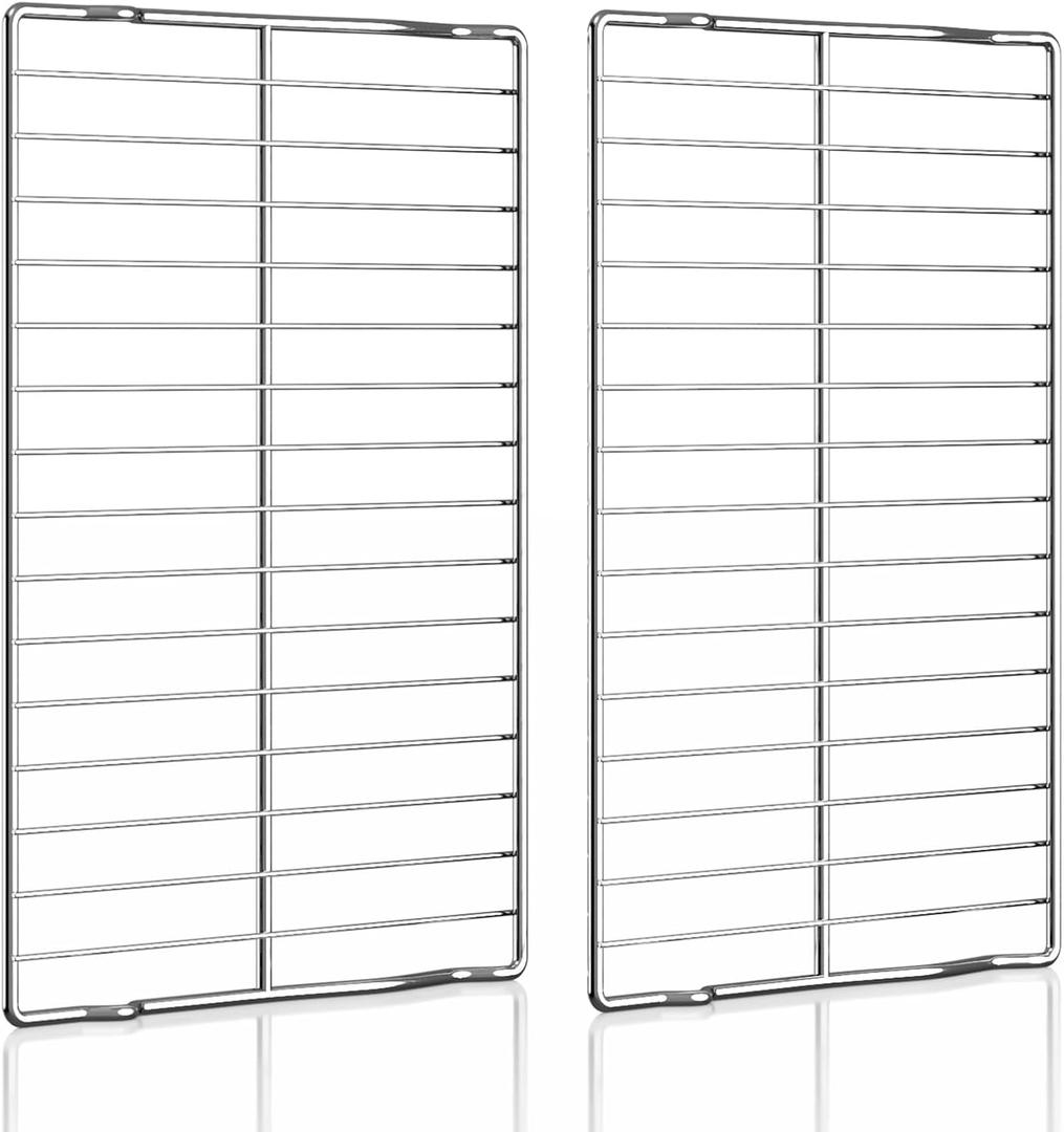 WB48T10063 Oven Rack Replacement for GE Profile Oven Racks Stainless Steel Replacement Parts Compatible with AP4538468, PS2577619, 1550790, AH2577619, EA2577619, 24" x 17", 2 Packs