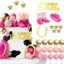 Cowgirl Cake Topper, Tyotrbs 25pcs Cowgirl Cake Decoration Country Girl Cake Topper Cowgirl Boots Cake Decor Cowboy Western Birthday Decor Cowgirls Hat Birthday Party Decor for Western Theme Party