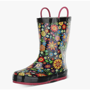 Western Chief Rain Boots with Pull on Handles for Toddlers and Kids - Premium Waterproof Boots for Boys and Girls 5