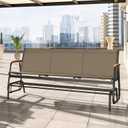3-Seat Patio Glider Bench