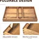 Solidith Acacia Wooden Breakfast Tray, Bed Tray with Folding Legs