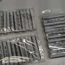 WILLBOND 36 Pieces Cold Wave Rod Hair Perm Rods Hair Rollers Perming Curlers with Steel Rat Tail Comb for Hairdressing Styling (0.59 Inch (Pack of 36), Gray)