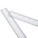 2 x 4 Pack Plastic Ruler 12 Inch Bulk for Classroom School Office Supplies for Kids，Clear Rulers，mm Ruler