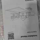 GAOMON Dining Table Set for 4, Glass Top Rectangular Kitchen Table and Upholstered Chairs for 4, 5 Piece Dining Room Table Set with Chamfer Design, for Kitchen Room, Home, Apartment