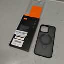 TORRAS Magnetic Ostand for iPhone 15 Pro Max Case, Military Grade Drop Tested, Compatible with MagSafe, Built in Kickstand, Translucent Slim Back Soft Edge 6.7 inch 2023, Frost Black