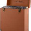 Victrola Collector II (2026 Model) Vinyl Record Storage Case Hold 30+ Vinyl Turntable Records, Heavy-Duty Hardware, Soft Interior Lining, Portable Box with Carry Handle (Brown)