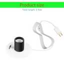 Blow Mold Light Kit Replacement Medium Base LightLight Cord with Switch, for MB48 E26 E27LED Single Light Cord Kit,for Christmas Village Halloween Salt Lamps Home Festive (2 Sets) (White 2 Pcs)