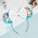 YUNISS Mouse Ear Headbands,Sparkle Mouse Ears Headband for Women Girls Cartoon Princess Costume Cosplay Decoration