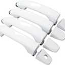 MOTOKU Set of 4 White Exterior Door Handle for Chevrolet Silverado1500 2500 3500 HD Suburban Tahoe for GMC Sierra 1500 2500 3500 Yukon 2015-2020