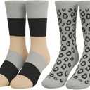 Heat Logic Womens Thermal Socks, Hiking Warm Winter Thick Thermal Crew, Cozy, Cabin & Boot Socks, With & Without Grippers, One Size