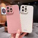 MINSCOSE Compatible with iPhone 14 Pro Max Case,Cute Fashion Polka Dot Design Phone Case for Girls Women, Soft TPU Slim Cover Camera Raised Protection for iPhone 14 Pro Max Case Pink