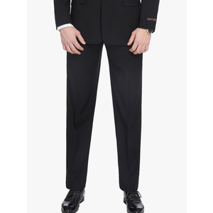 P&L Men's Classic Fit Suit Separates Flat Front Pant & Blazer Sets, Black , Size 42L