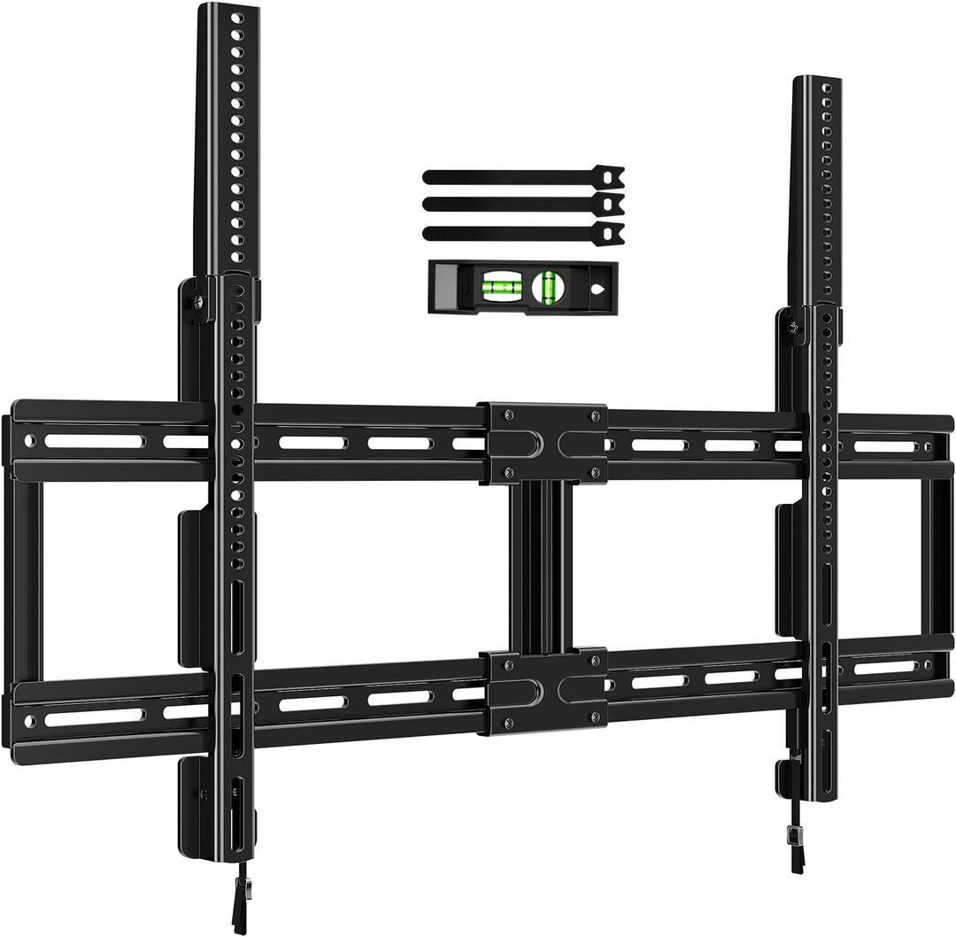 HOME VISION Ultra Slim Fixed TV Wall Mount Bracket for 42-100 Inch Flat/Curved Screens, Max VESA 800x600mm, 200lbs Capacity, 0.86" Low Profile, Universal, Heavy Duty, HV8802