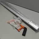 Aluminium alloy Ceiling Track for Curtains, Room Divider, Ceiling Curtain Track, Room Divider Curtain Rod, Numerous Hooks with End Hook, Easy Install, for Spaces (6ft - 9ft, Silver)
