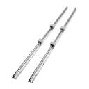 VEVOR Linear Rail, 2PCS SBR20-1500mm, Linear Slide Rail, 4 PCS SBR20UU Bearing Block CNC Kit Linear Rails and Bearings Kit CNC Rails Linear Rail Set, for Automated Machines and Equipment