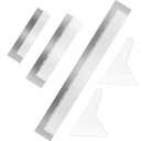 3 Pieces Stainless Diamond Painting Ruler Steel Diamond Art Ruler Steel 5d Drawing Mesh Rulers with Fix Tools 216 400 800 Blank Grids for Full Drill Partial Drills DIY Art Craft Diamonds Painting Kits