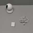 Security Camera 2K, blurams Baby Monitor Dog Camera 360-degree for Home Security w/Smart Motion Tracking, Phone App, IR Night Vision, Siren, Works with Alexa & Google Assistant & IFTTT, 2-Way Audio White 1 Pack