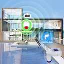 Inground Pool Alarm for Kids Safety, Swimming Pool Motion Sensor Alarm | Wireless Pool Water Immersion Alarms Detector Battery Powered with Remote Receiver for Kids Pets FCC-Compliant