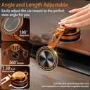 Upgraded Vacuum Magnetic Phone Holder for Car, Nano Gel Suction Cup Phone Mount for MagSafe, 108LBS Strong Suction & 3000GF Magnet, Adjustable Zinc Alloy Arm Car Mount for iPhone 17/16/15Pro Max
