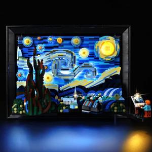 Nitemode LED Light Kit Compatible with Lego 21333 Starry Night, Upgraded Lego Vincent Van Gogh Models Set Lighting Accessories(JUST Lights)