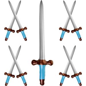 9 Pcs Inflatable Swords Inflatable Pirates Sword Pirate Party Favors for Birthday Swimming Pool Party Cosplay Halloween Costume Accessories Stage Props, 24 Inch