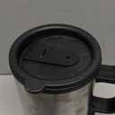 12V Car Heating Cup Car Heated Mug, 450ml Stainless Steel Travel Electric Coffee Cup 14oz. Insulated Heated Preservation Mug