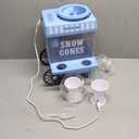 Nostalgia Snow Cone Shaved Ice Machine - Retro Table-Top Slushie Machine Makes 20 ICY Treats - Includes 2 Reusable Plastic Cups & Ice Scoop - Vintage Blue