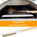 Pizza Oven Accessories Kit w/Pizza Oven Brush & Stone Scraper, 8 inch Pizza Turning Peel - Tools & Supplies Set - Compatible with Outdoor Ooni, Gozney, Ninja, Solo Ovens