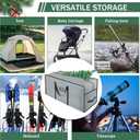 EMOMAS 7.5ft Heavy Duty Christmas Tree Storage Bag - Waterproof 600D Oxford Fabric, Reinforced Handles, Dual Zippers & Wide Opening. Christmas Tree Box. Solve Post - Holiday Storage Hasslesgrey