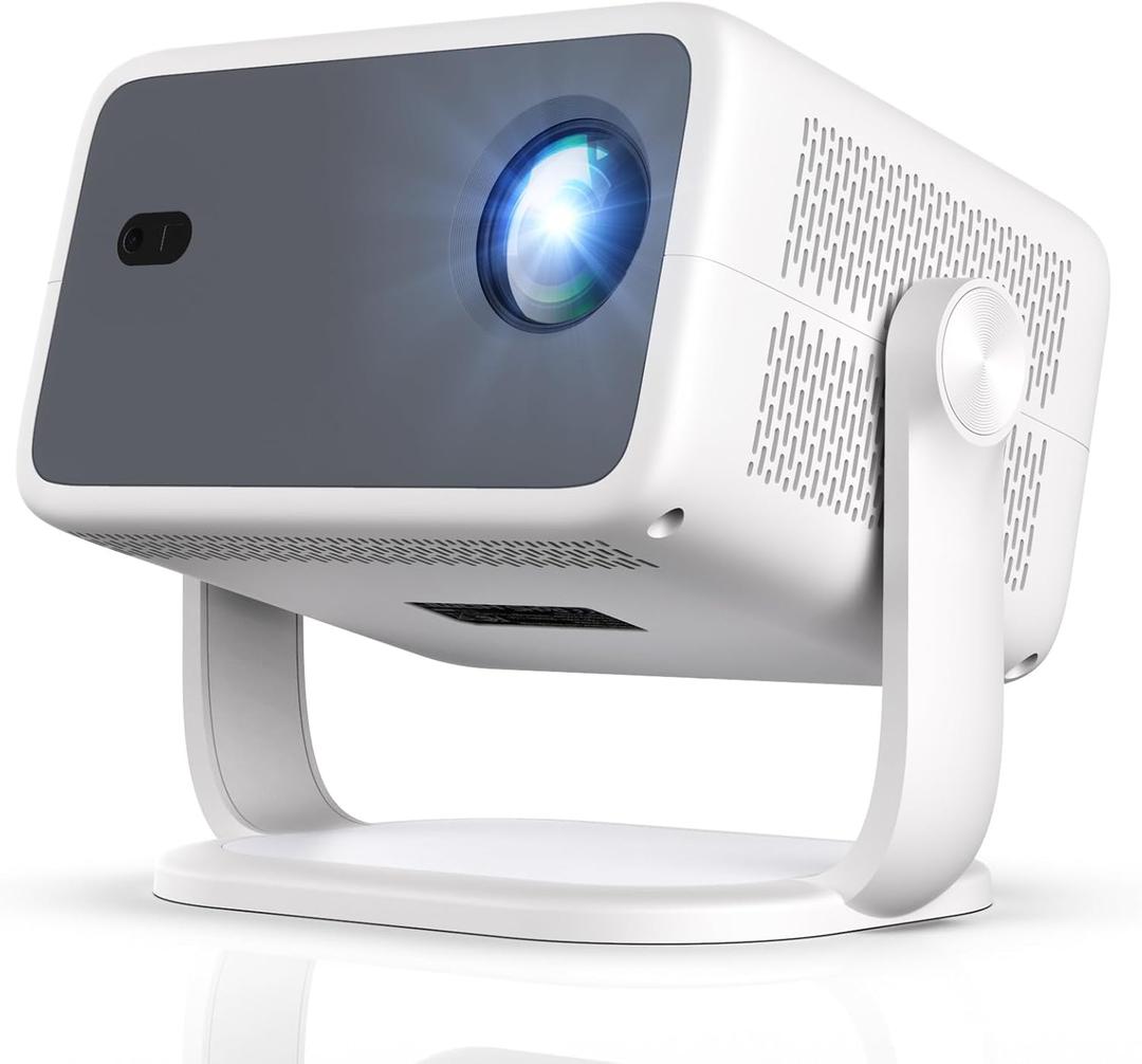 Compatible with Netflix & Native 1080PProjector with WiFi and Bluetooth, 250Ansi Portable Projector, Auto Focus&Keystone Correction, 180 Rotatable, Compatible with Smartphone, Laptop, HDMI, USB (L018AA)