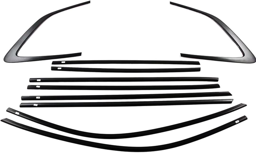 for Honda CR-V CRV 2023-2024 Glossy Black Window Trim Without Middle Pillar Cover Trim