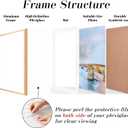 wyooxoo 13x19 Picture Frame Poster Frame Gold Aluminum with Polished Plexiglass Horizontal and Vertical Formats for Wall