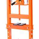 VEVOR Hydraulic 6 Ton H-Frame Garage Floor Adjustable Shop Press with Plates, 6T, Orange